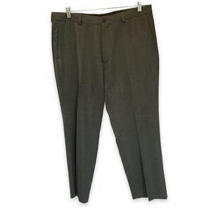 Haggar Men's Polyester Straight Fit Dress Slacks Size 38-29 in Charcoal gray